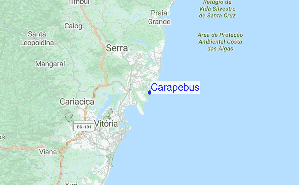 Carapebus Location Map