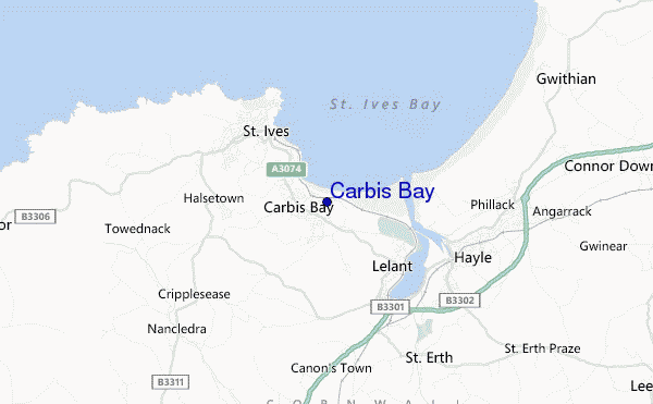 Carbis Bay location map