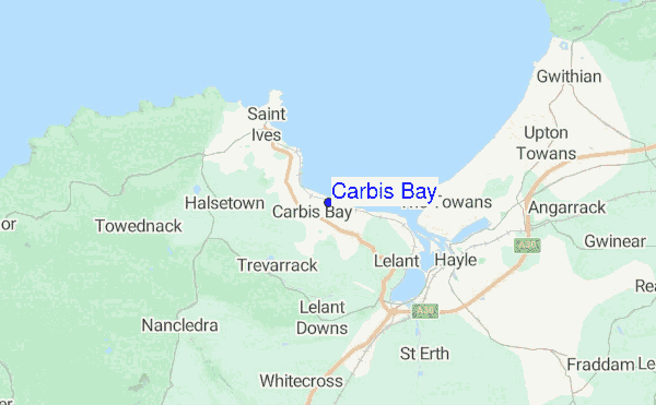 Carbis Bay location map