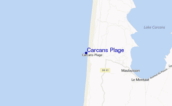 Carcans Plage location map