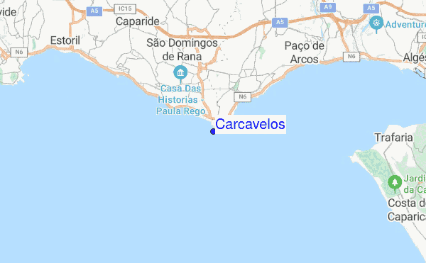 Carcavelos location map