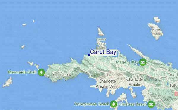 Caret Bay location map