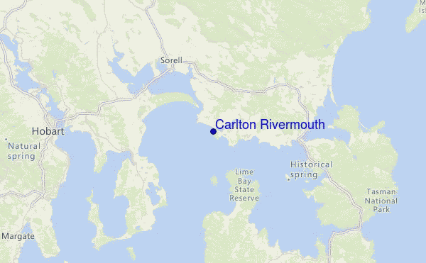 Carlton Rivermouth Location Map
