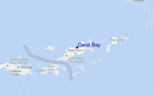 Carot Bay Location Map