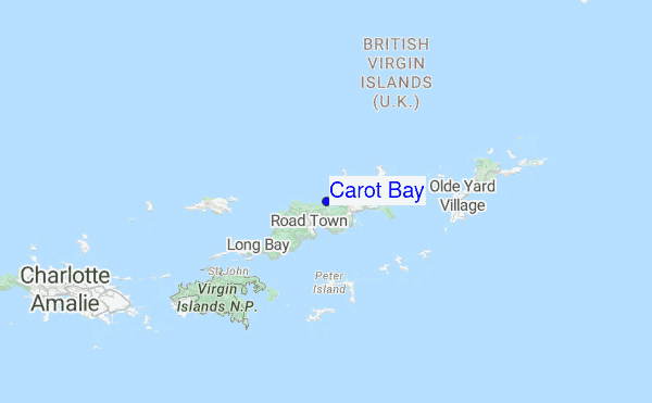 Carot Bay Location Map