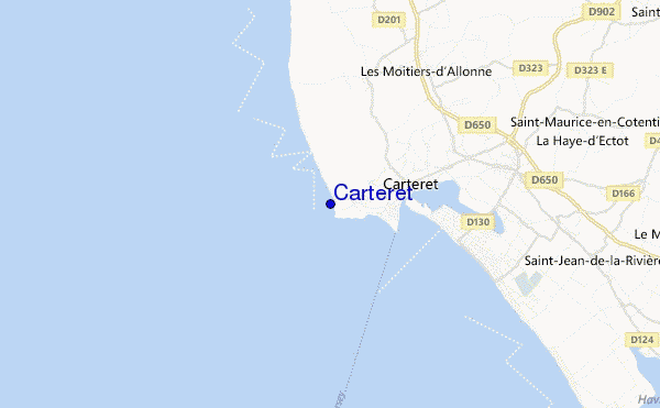 Carteret location map