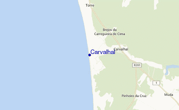 Carvalhal location map
