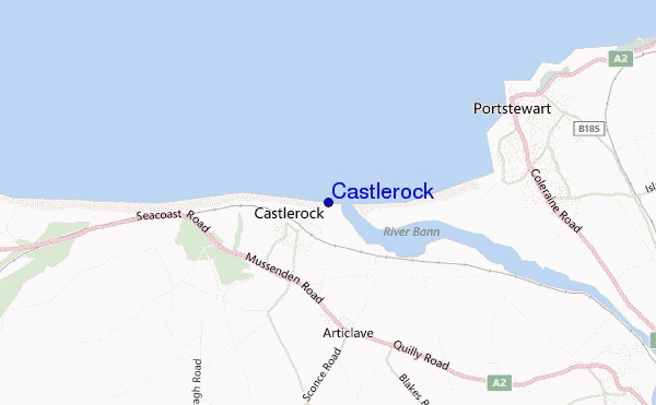 Castlerock location map