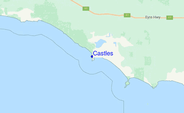 Castles Location Map