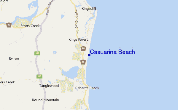 Casuarina Beach location map