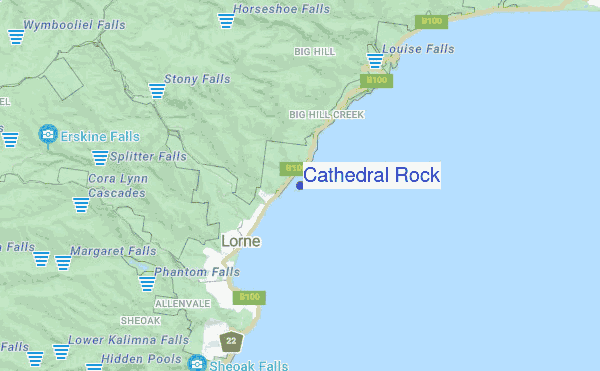 Cathedral Rock location map