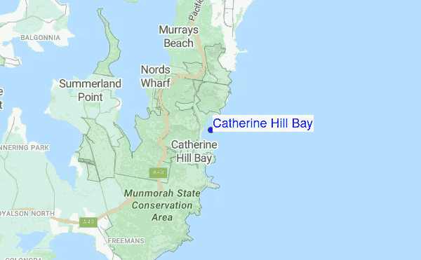 Catherine Hill Bay location map