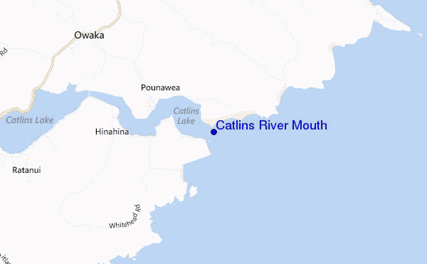 Catlins River Mouth location map