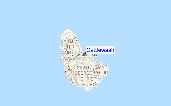 Cattlewash Location Map
