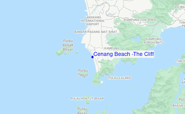 Cenang Beach (The Cliff) location map