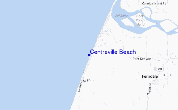 Centreville Beach location map