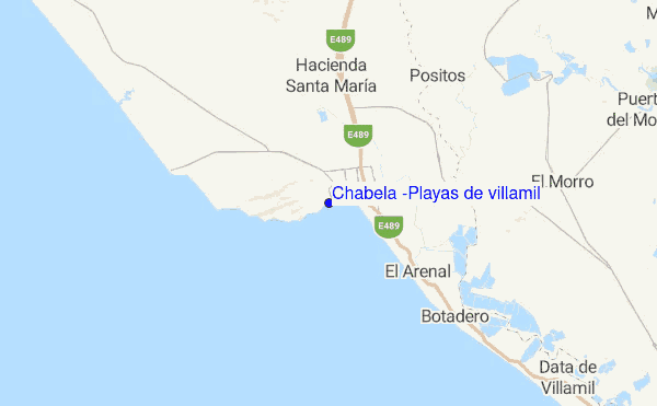 Chabela (Playas de villamil) location map