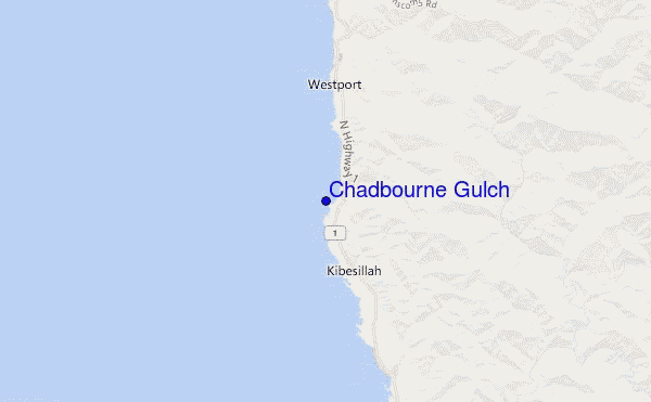 Chadbourne Gulch location map