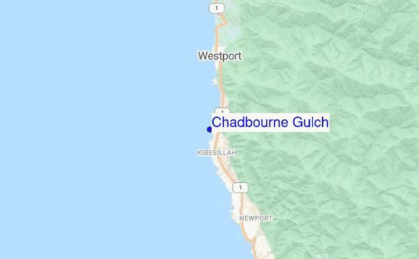 Chadbourne Gulch location map