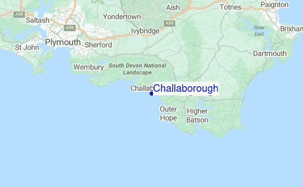 Challaborough Location Map