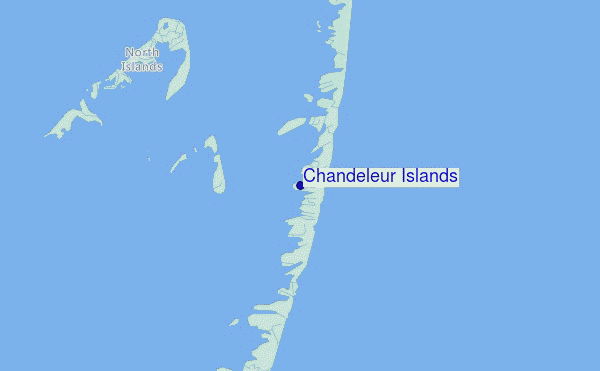 Chandeleur Islands location map