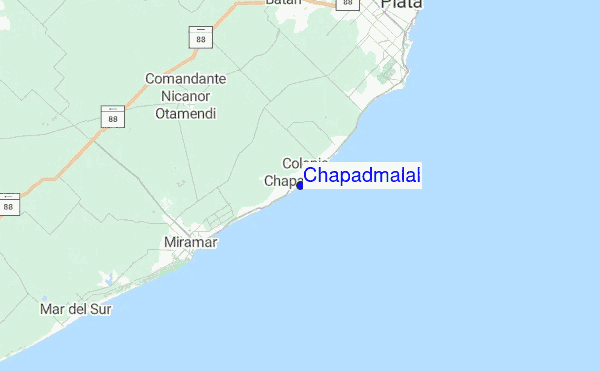 Chapadmalal Location Map