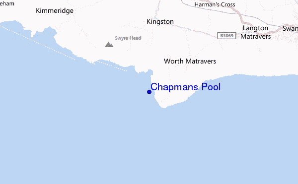Chapmans Pool location map