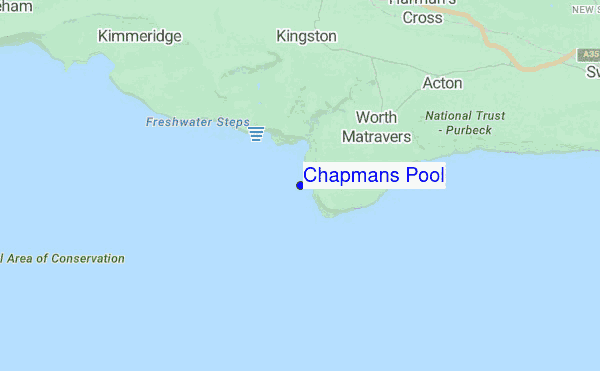 Chapmans Pool location map