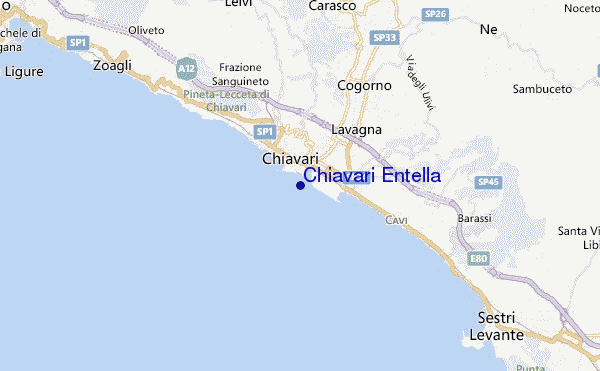 Chiavari Entella location map