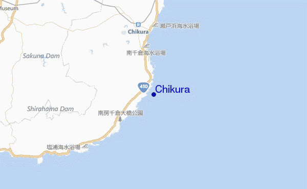 Chikura location map