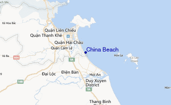 China Beach Location Map