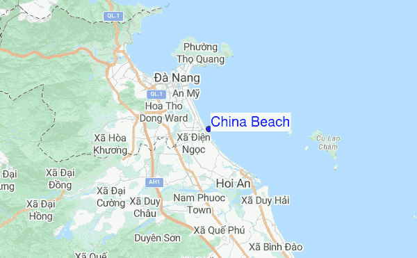China Beach Location Map