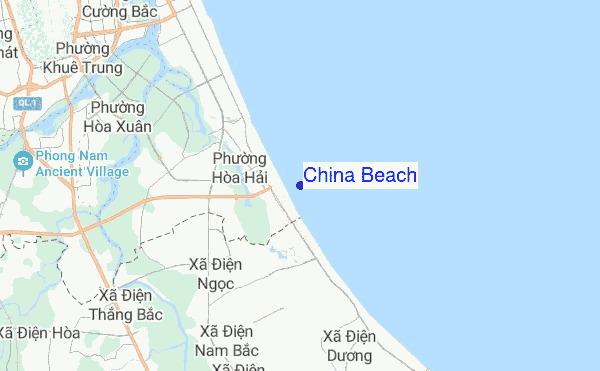 China Beach location map