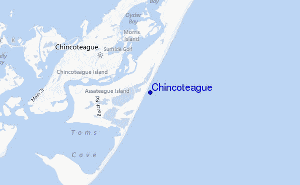Chincoteague location map