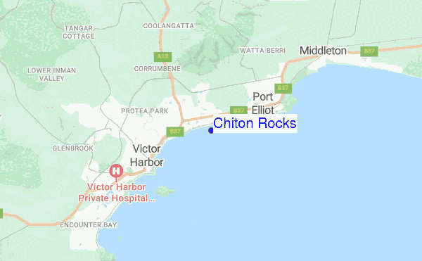 Chiton Rocks location map