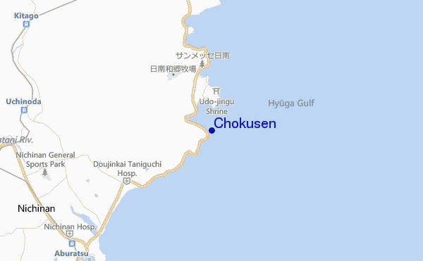 Chokusen location map