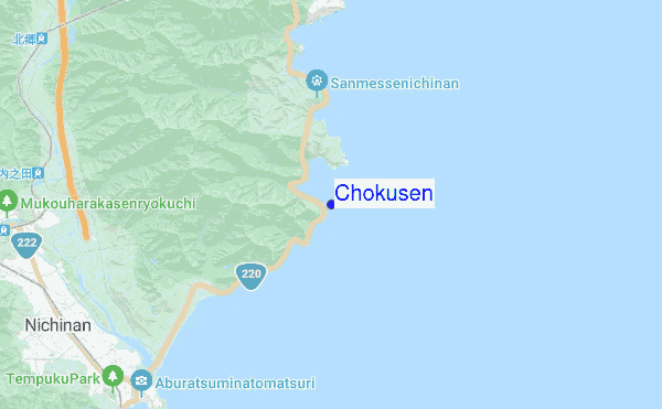 Chokusen location map