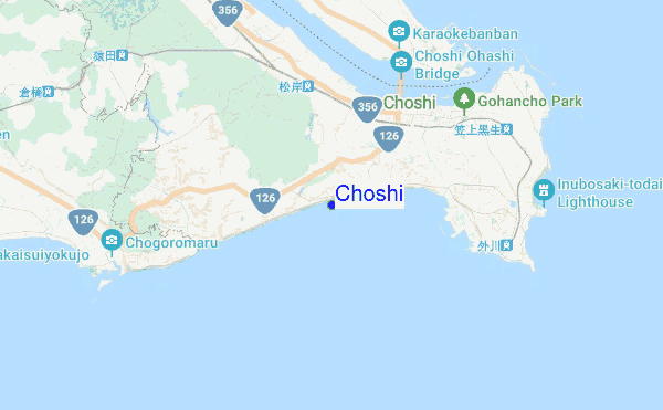 Choshi location map