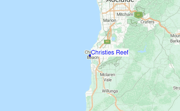 Christies Reef Location Map