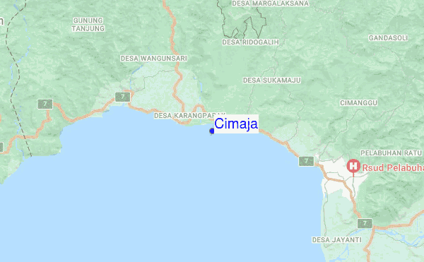 Cimaja location map