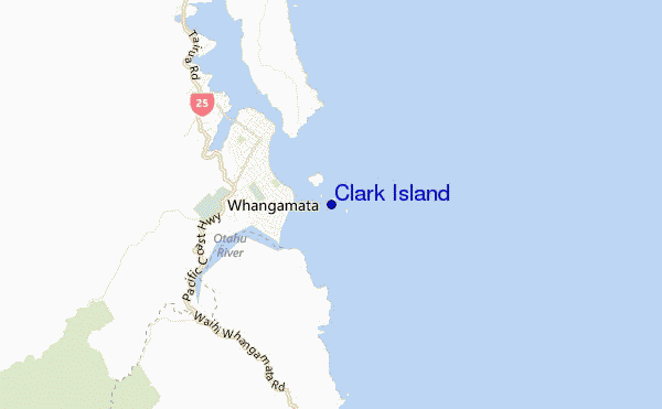 Clark Island location map