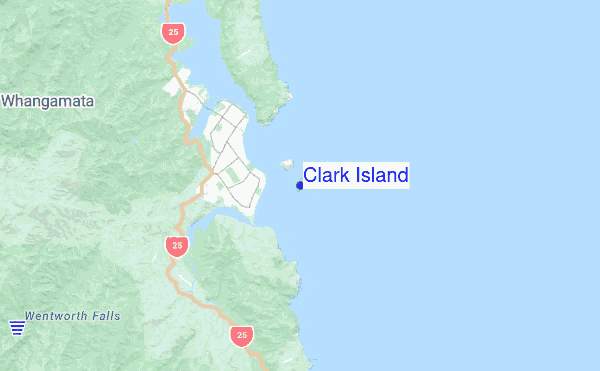 Clark Island location map