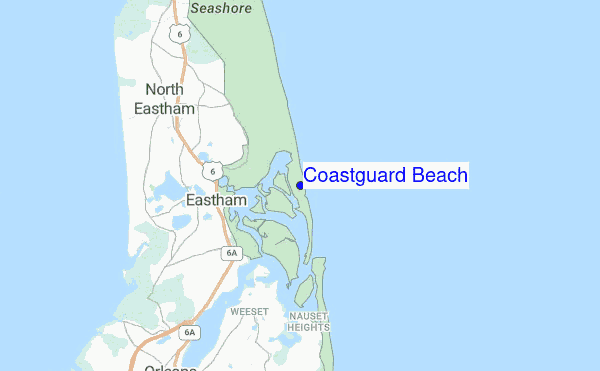 Coastguard Beach location map