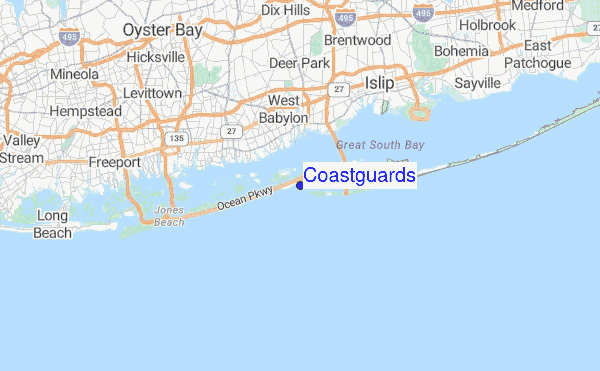 Coastguards Location Map