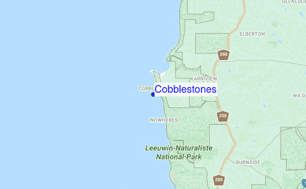 Cobblestones location map