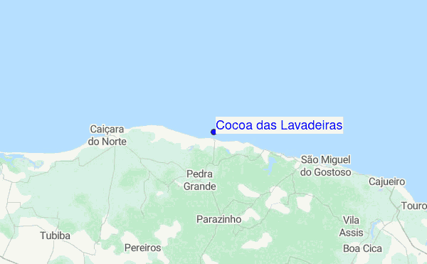 Cocoa das Lavadeiras Location Map