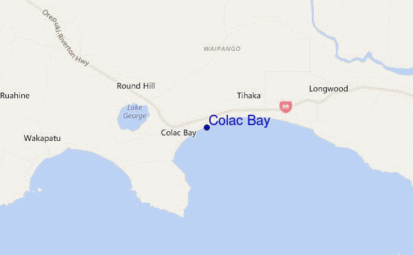 Colac Bay location map
