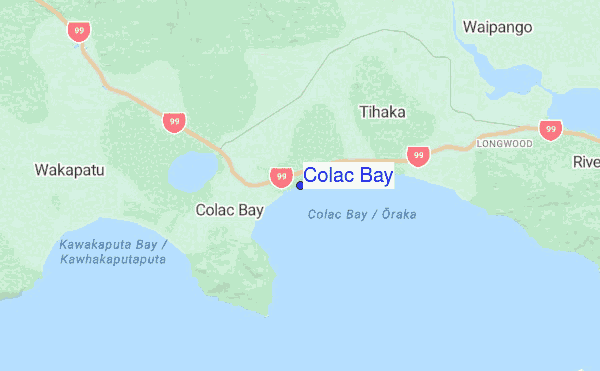 Colac Bay location map