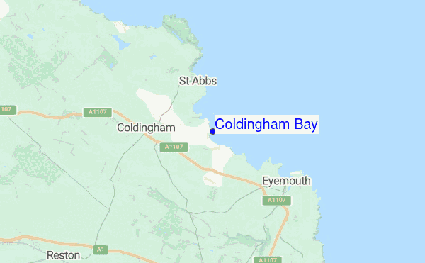 Coldingham Bay location map