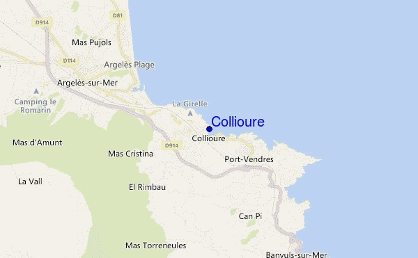 Collioure location map